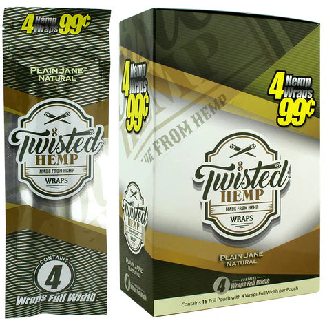 Twisted Hemp Wraps | 4pc | 15pk Display