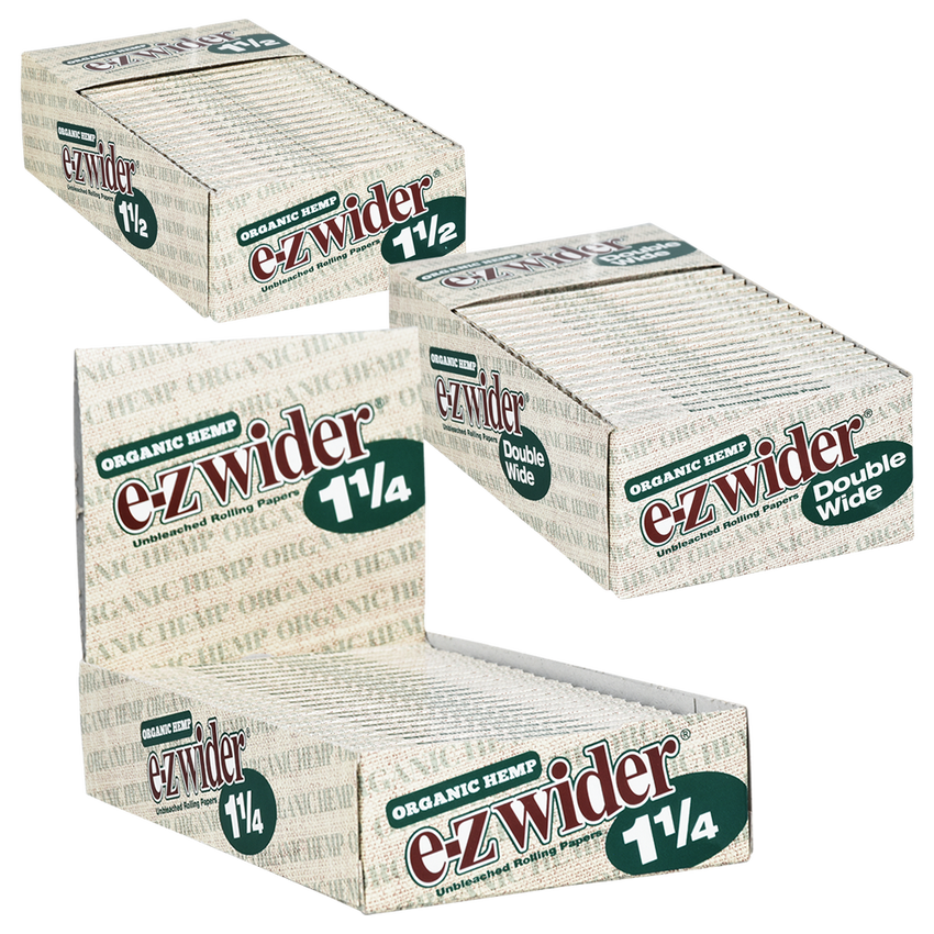 EZ Wider Organic Hemp Rolling Papers | 24pc | 24pk Display