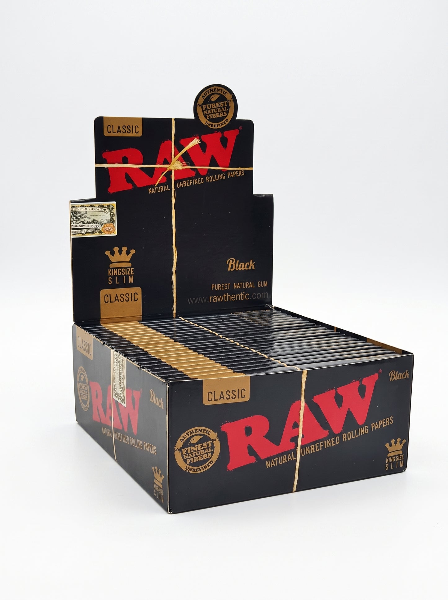 RAW Black Classic Rolling Papers | 50pk Display
