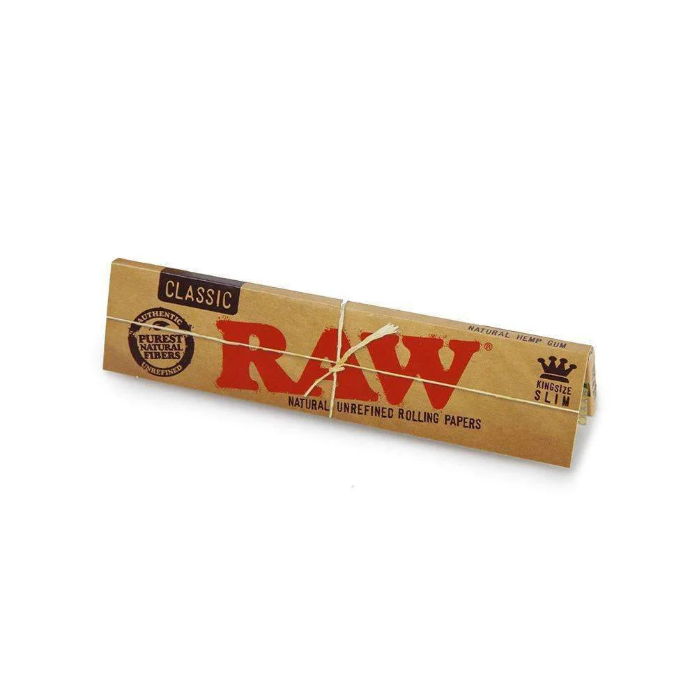 RAW Classic Rolling Papers | King Size Slim | 50pk Display