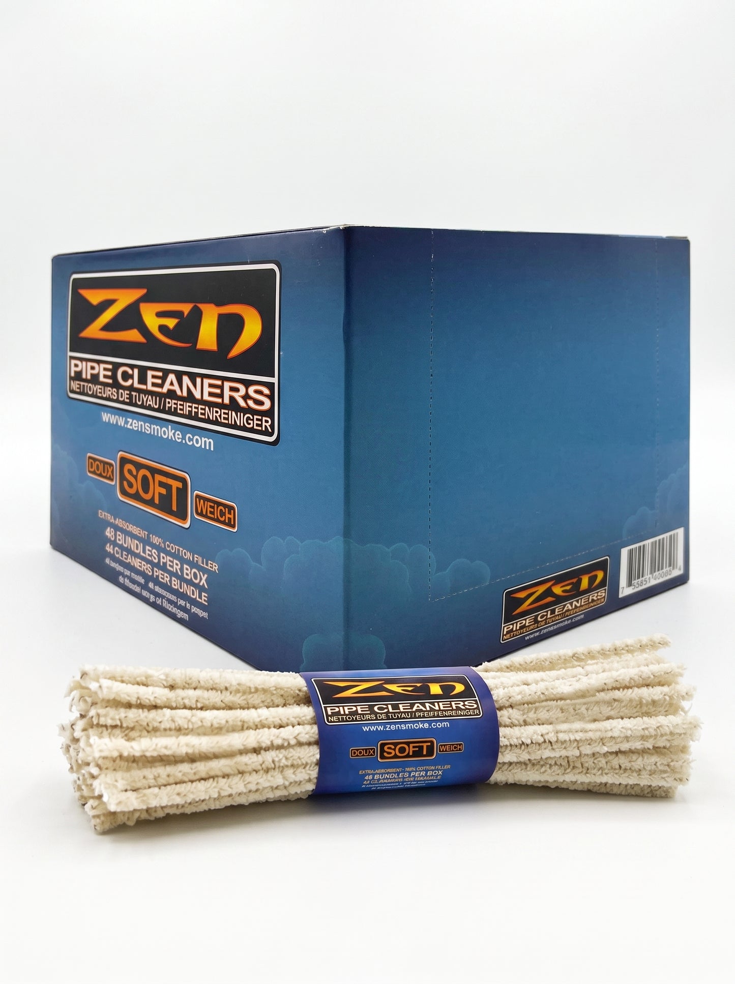 Zen Soft Bristle Pipe Cleaners Bundle | 44pc | 48pk Display