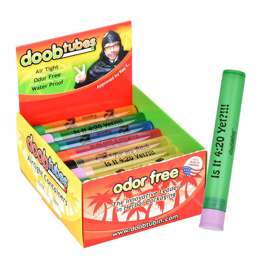 Doob Tubes Pre-Roll Small Container | Assorted Designs | 25ct Display
