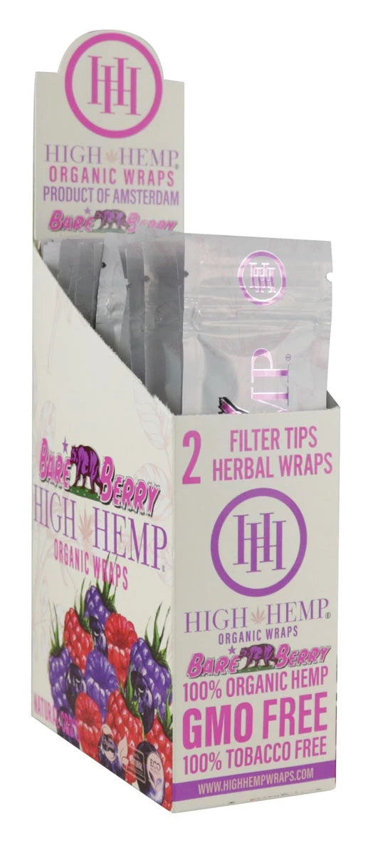 High Hemp Organic CBD Wraps | 25pc Display