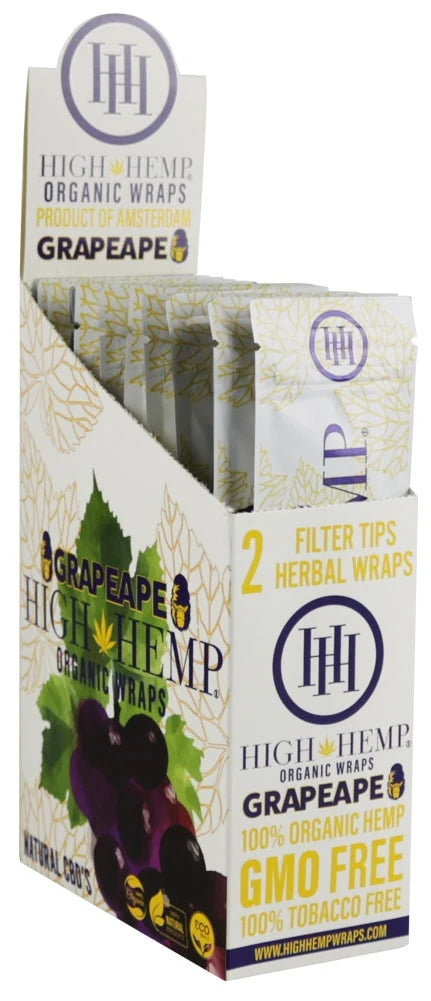 High Hemp Organic CBD Wraps | 25pc Display