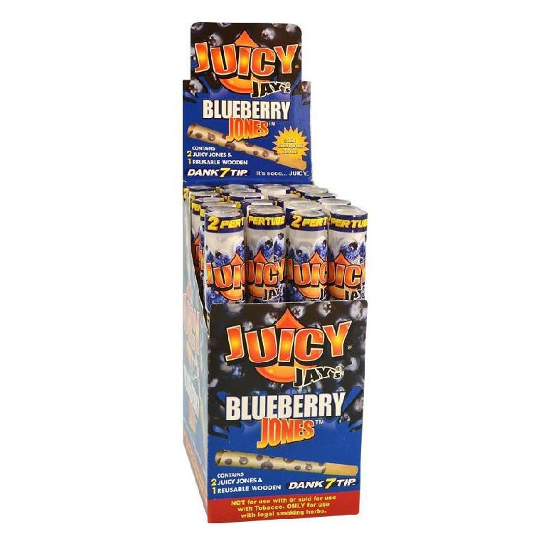 Juicy Jay's Pre-Rolled Cones & Wood Tip | 2pc | 24pk Display
