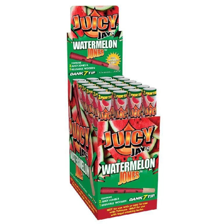 Juicy Jay's Pre-Rolled Cones & Wood Tip | 2pc | 24pk Display
