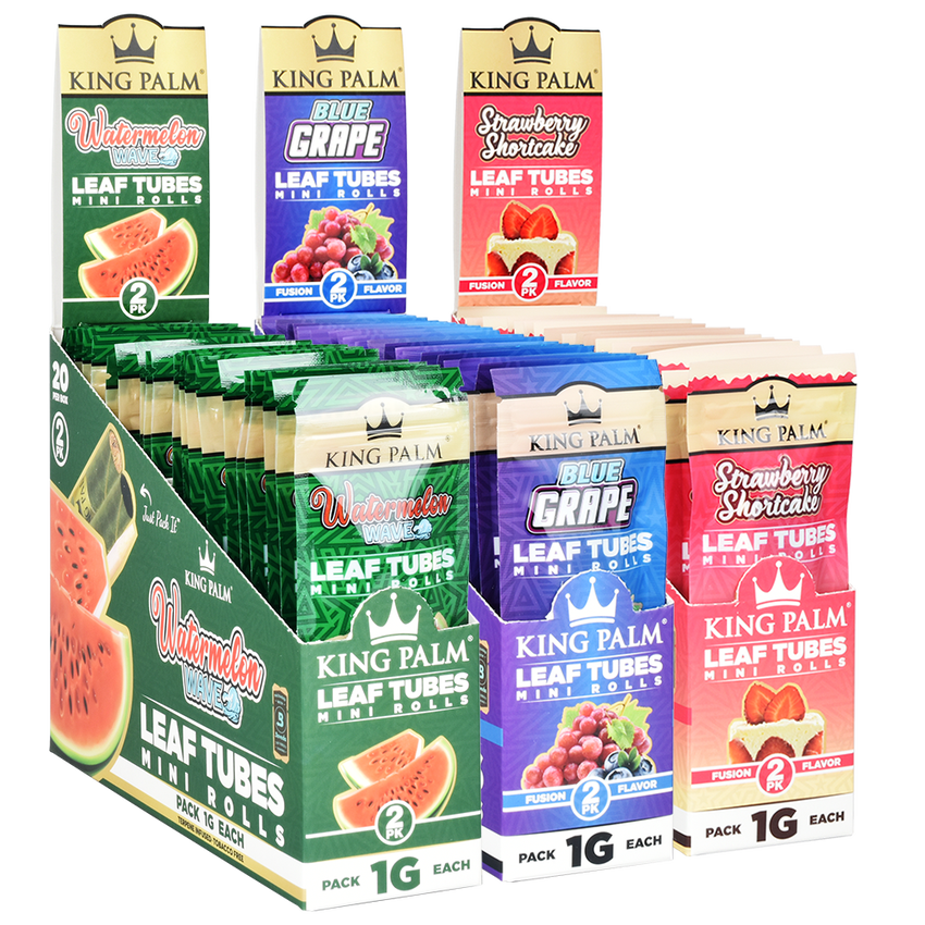 King Palm Hand Rolled Leaf | 2pc | Mini | 20pk Display
