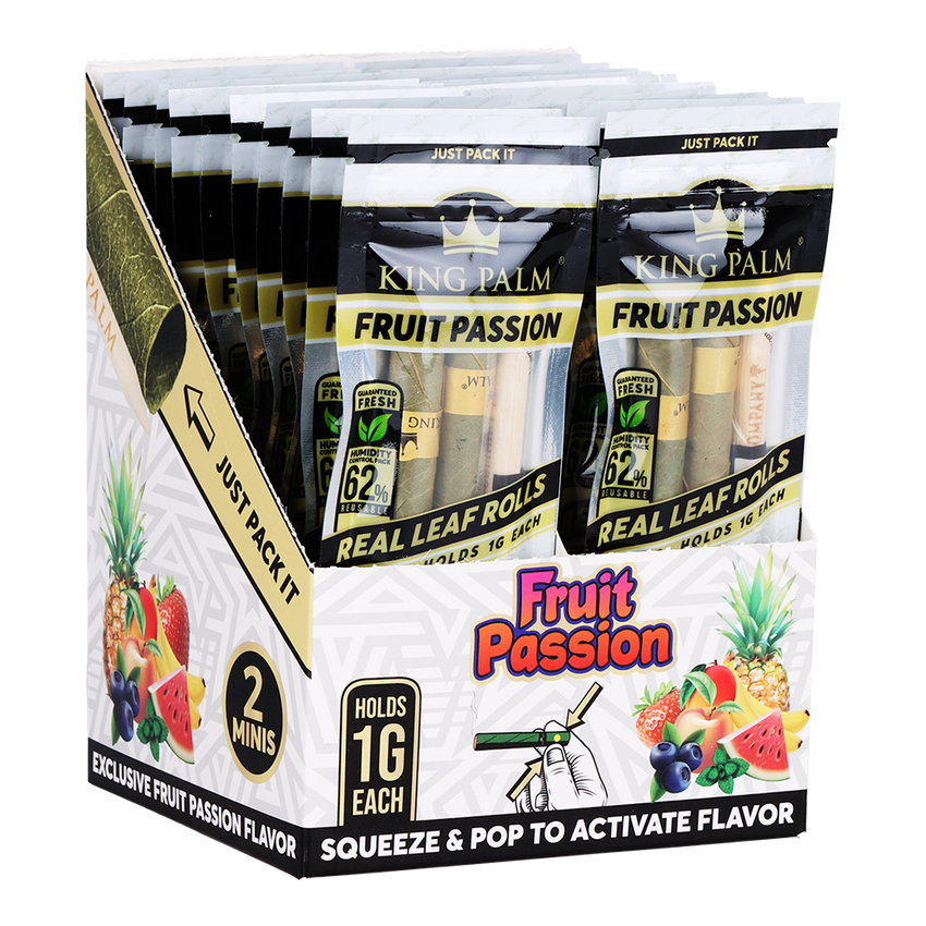 King Palm Hand Rolled Leaf | 2pc | Mini | 20pk Display