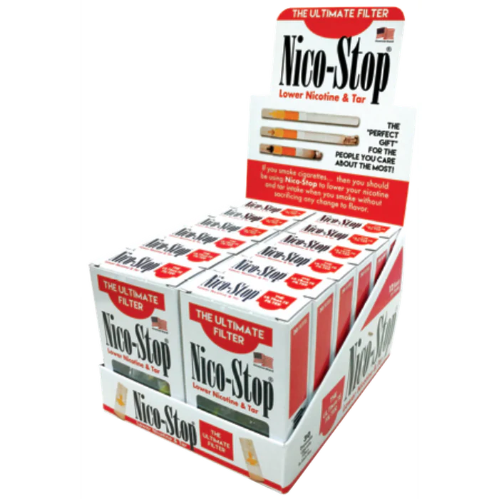 Niko Stop Cigarette Filters| 30 Filters Pk | 12pk Display