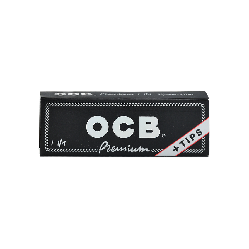 OCB Premium Rolling Papers & Tips | 1 1/4 | 24pk Display