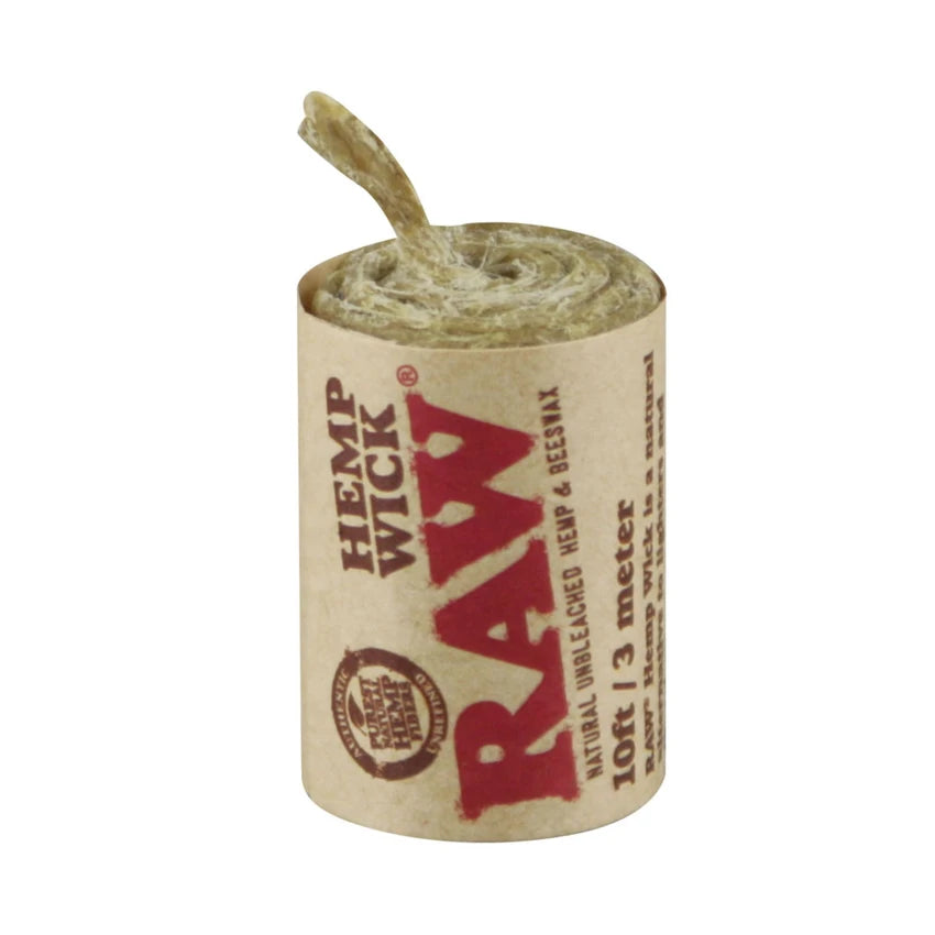 RAW Natural Hemp Wick Roll | 10ft | 40ct Display
