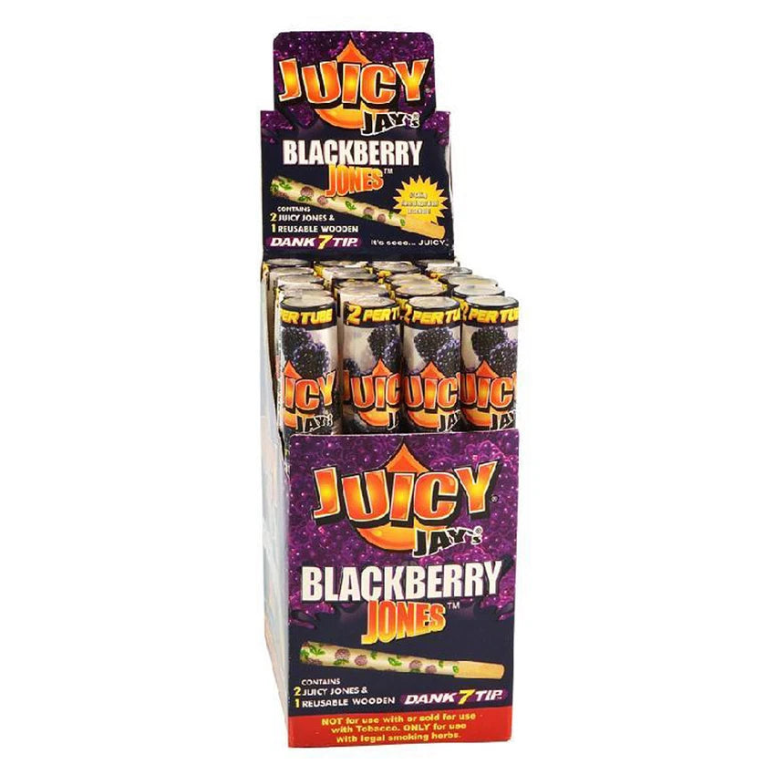 Juicy Jay's Pre-Rolled Cones & Wood Tip | 2pc | 24pk Display