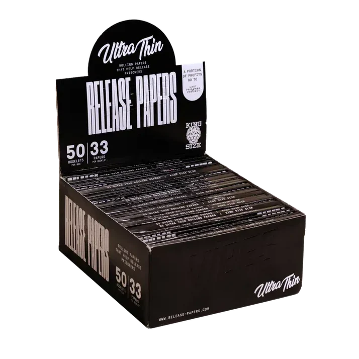 VIBES Ultra Thin Rolling Papers | King Size | 50pk Display