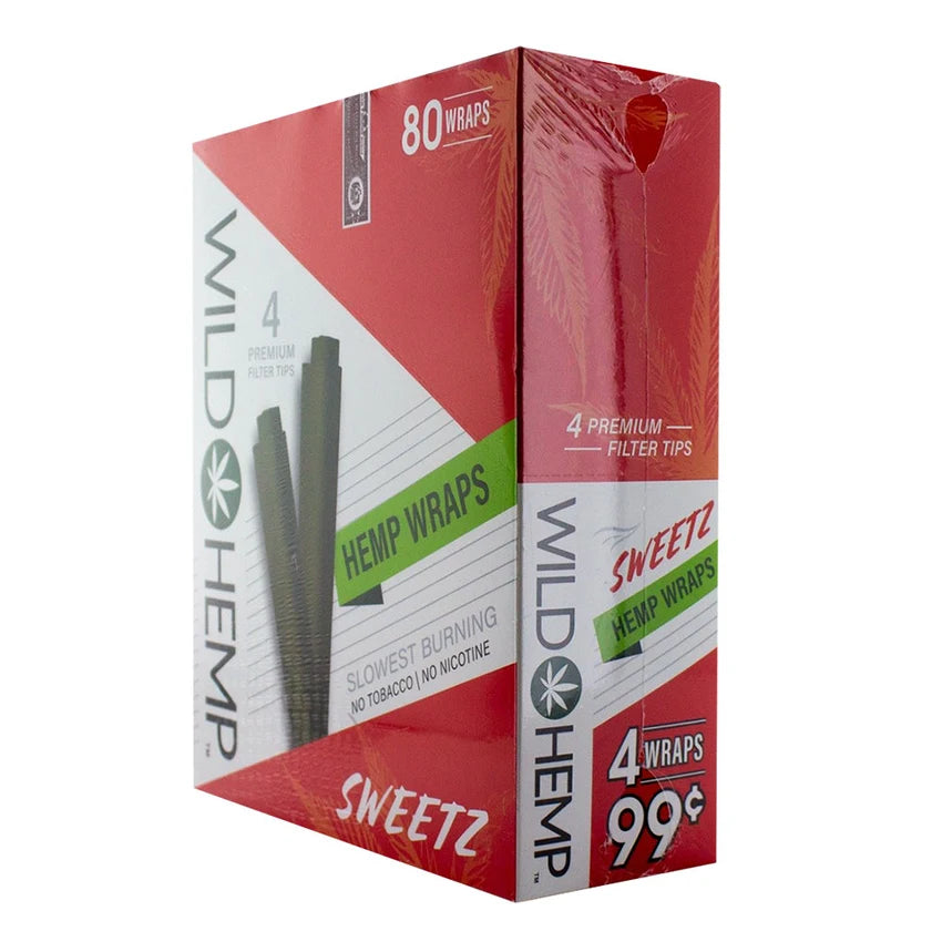 Wild Hemp Hemp Wraps | 4pc | 20pk Display