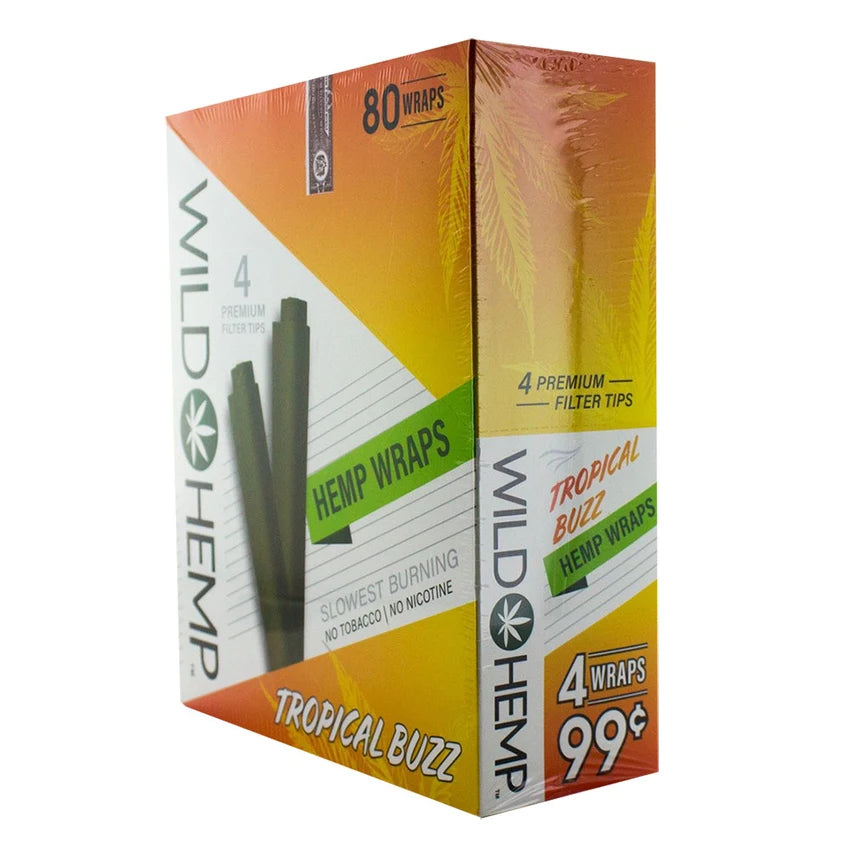 Wild Hemp Hemp Wraps | 4pc | 20pk Display