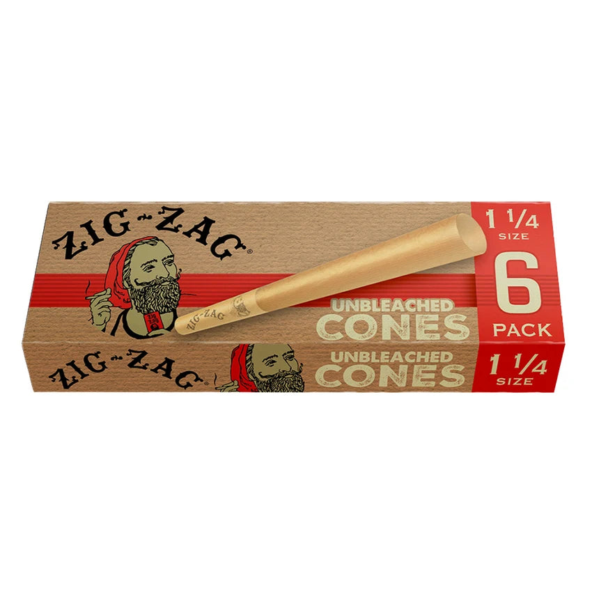 Zig Zag Unbleached Rolling Papers | 1 1/4 Size | 24pk Display