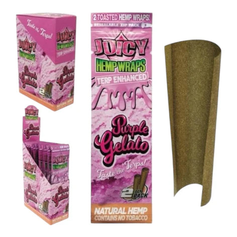 Juicy Terp Enhanced Hemp Wraps | 2pc | 25pk Display