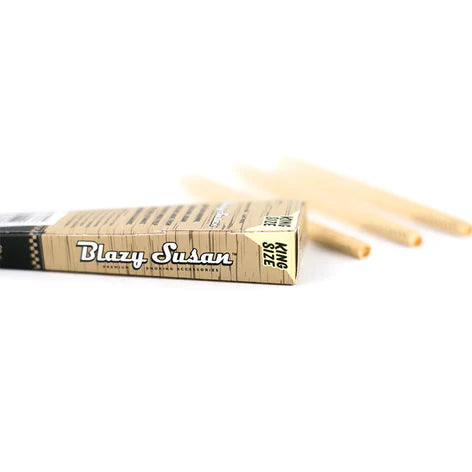 Blazy Susan Unbleached  Pre-Rolled Cones | King Size | 3pc | 21pk Display