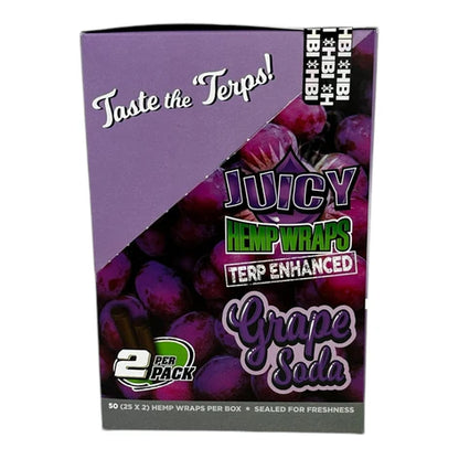 Juicy Terp Enhanced Hemp Wraps | 2pc | 25pk Display