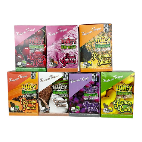 Juicy Terp Enhanced Hemp Wraps | 2pc | 25pk Display