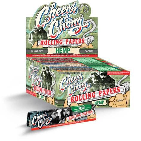 Cheech & Chong Hemp Rolling Papers | King Size | 50pk Display