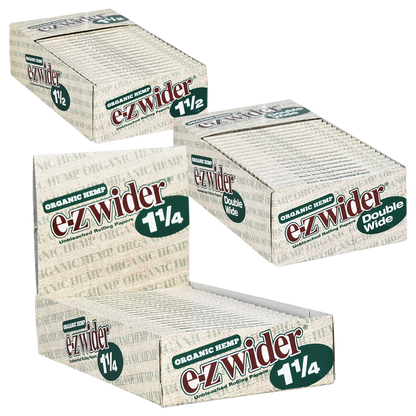 EZ Wider Organic Hemp Rolling Papers | 24pc | 24pk Display