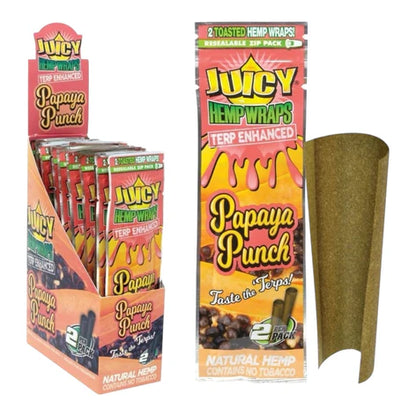 Juicy Terp Enhanced Hemp Wraps | 2pc | 25pk Display