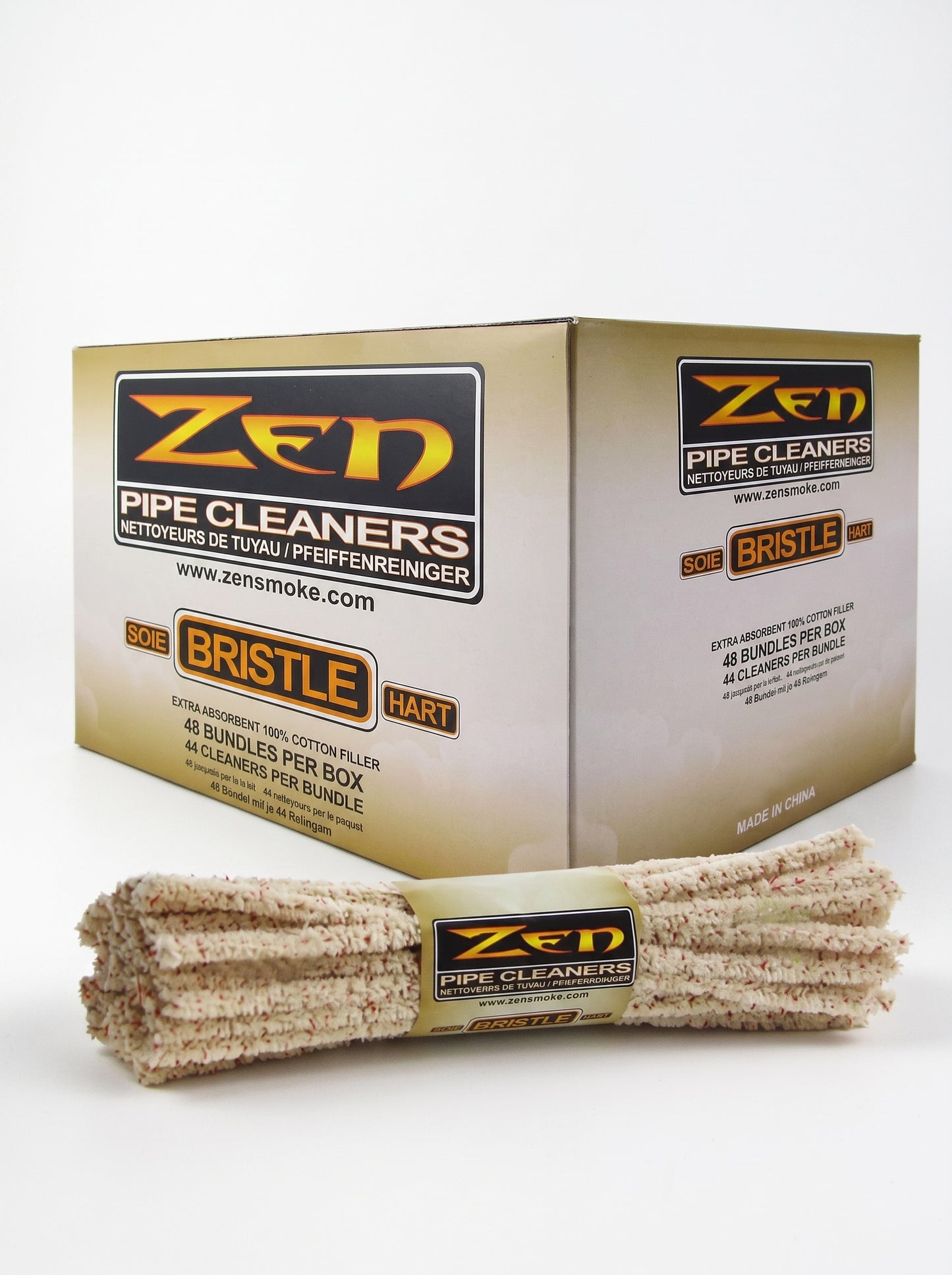 Zen Hard Bristle Pipe Cleaners Singles | 44pc | 48pk Display