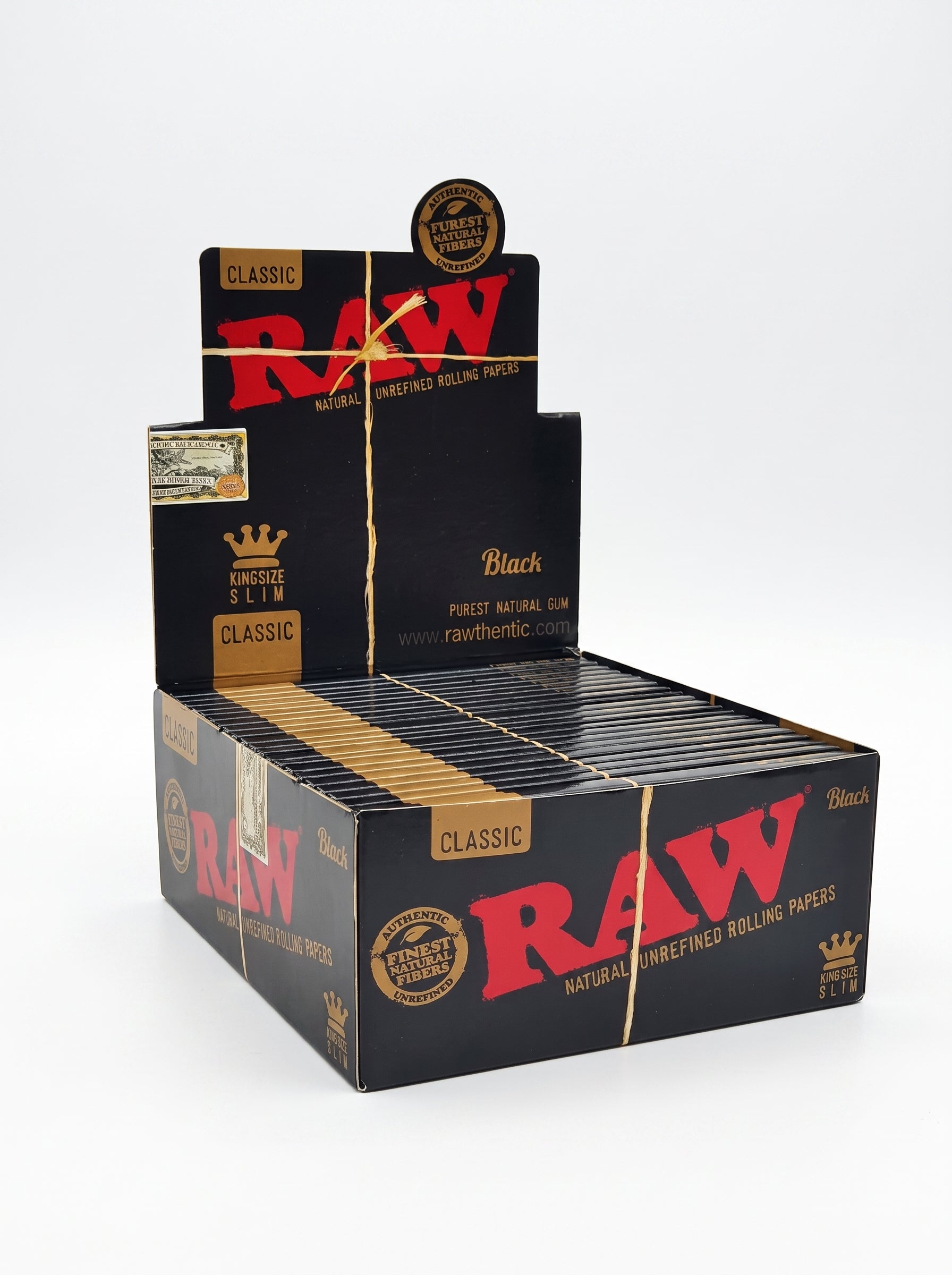 RAW Black Classic Rolling Papers | 50pk Display