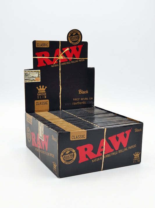 RAW Black Classic Rolling Papers | 50pk Display