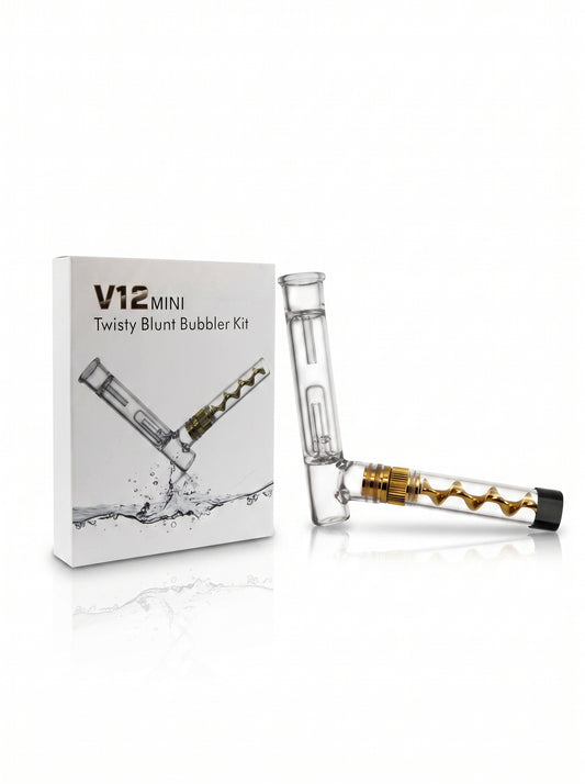 V12 Twisty Glass Blunt Bubbler Kit
