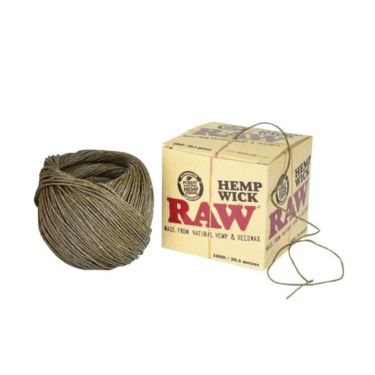 RAW Natural Hemp Wick Roll | 100ft
