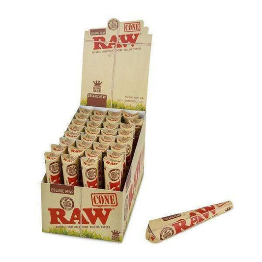 RAW Organic Hemp Cones | King Size | 3pc | 32pk Display