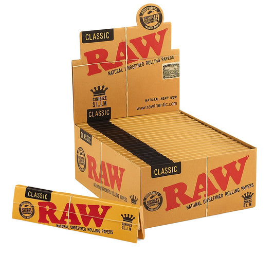 RAW Classic Rolling Papers | King Size Supreme | 24pk Display