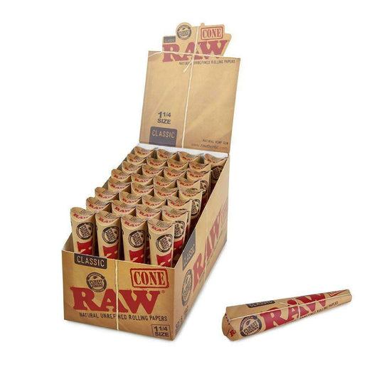 RAW Classic Cones | 1 1/4 | 6pc | 32pk Display