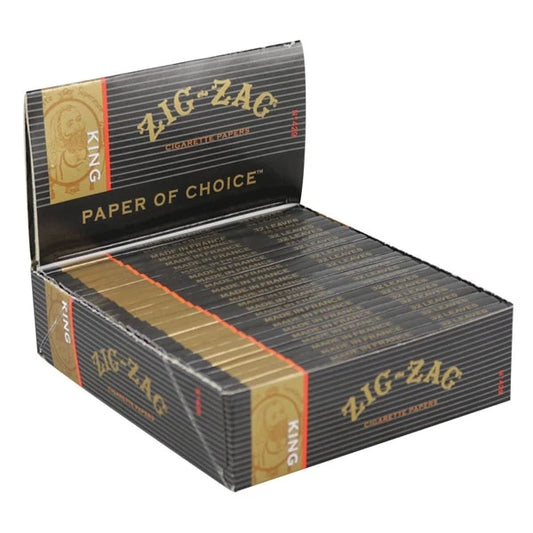 Zig Zag Rolling Papers Black | King Size | 24pk Display