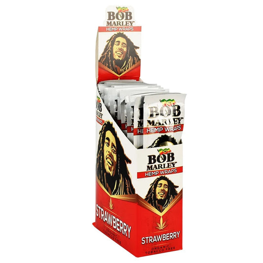 Bob Marley Hemp Wraps | Strawberry | 25pk Display