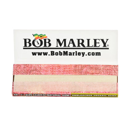 Bob Marley Unbleached Organic Hemp Rolling Papers | 1 1/4 | 25pk Display