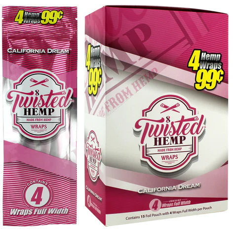 Twisted Hemp Wraps | 4pc | 15pk Display