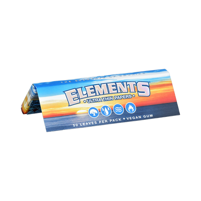 Elements Ultra Thin Rice Papers | 1 1/4 | Magnetic Close | 25pk Display
