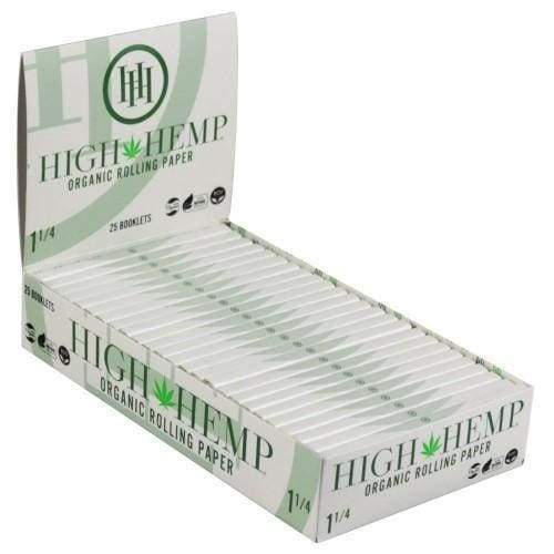 High Hemp Organic Rolling Papers | 1 1/4 | 25pk Display
