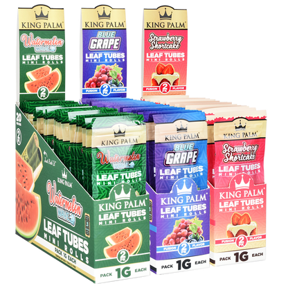 King Palm Hand Rolled Leaf | 2pc | Mini | 20pk Display