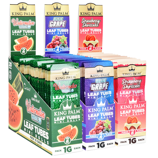 King Palm Hand Rolled Leaf | 2pc | Mini | 20pk Display