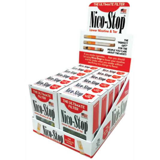 Niko Stop Cigarette Filters| 30 Filters Pk | 12pk Display