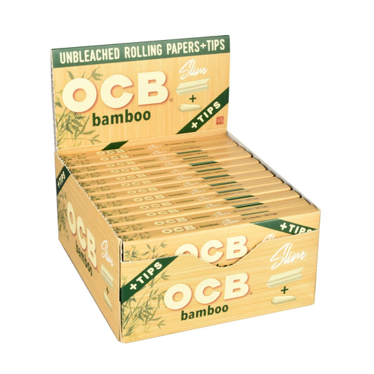 OCB Solaire Rolling Papers & Tips | King Size Slim | 24pk Display