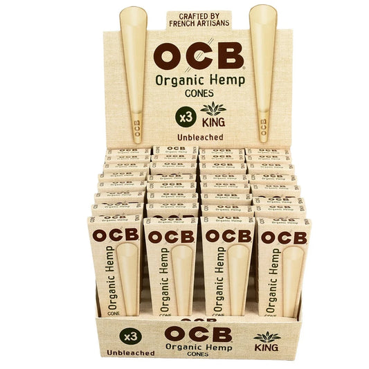 OCB Organic Cones | King Size | 32pk Display