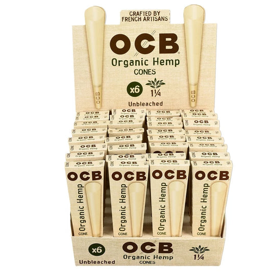 OCB Organic Hemp Cones | 1 1/4 | 32pk Display