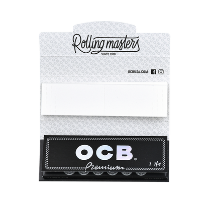 OCB Premium Rolling Papers & Tips | 1 1/4 | 24pk Display