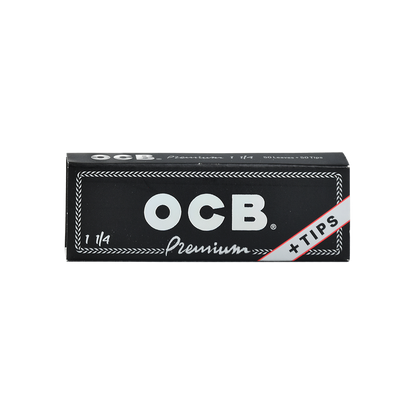 OCB Premium Rolling Papers & Tips | 1 1/4 | 24pk Display