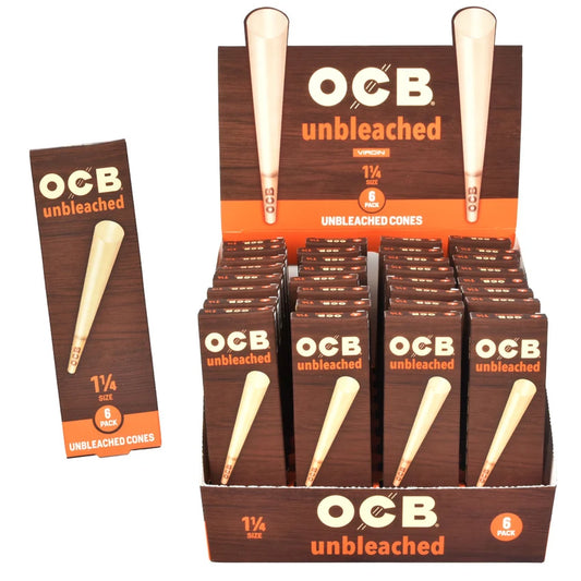 OCB Unbleached Cones | 1 1/4 | 32pk Display